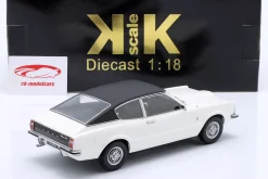Ford Taunus GT Coupe mit Vinyldach Baujahr 1971 weiß / mattschwarz 1:18 KK-Scale
