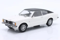 Ford Taunus GT Coupe mit Vinyldach Baujahr 1971 weiß / mattschwarz 1:18 KK-Scale