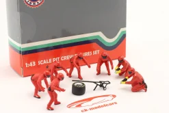 Formel 1 Pit Crew Figuren Set #2 Team Rot 1:43 American Diorama