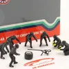 Formel 1 Pit Crew Figuren Set #2 Team Schwarz 1:43 American Diorama