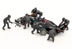 Formel 1 Pit Crew Figuren Set #2 Team Schwarz 1:43 American Diorama