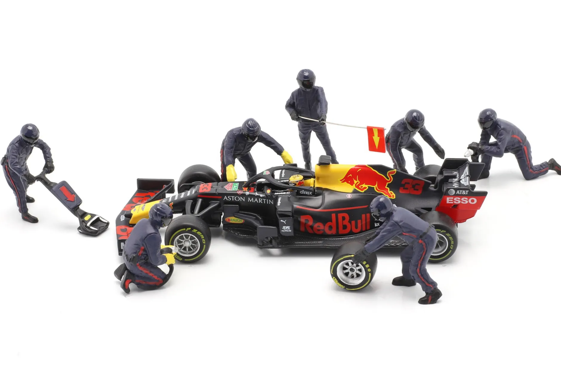 Formel 1 Pit Crew Figuren-Set #1 Team Blau 1:43 American Diorama
