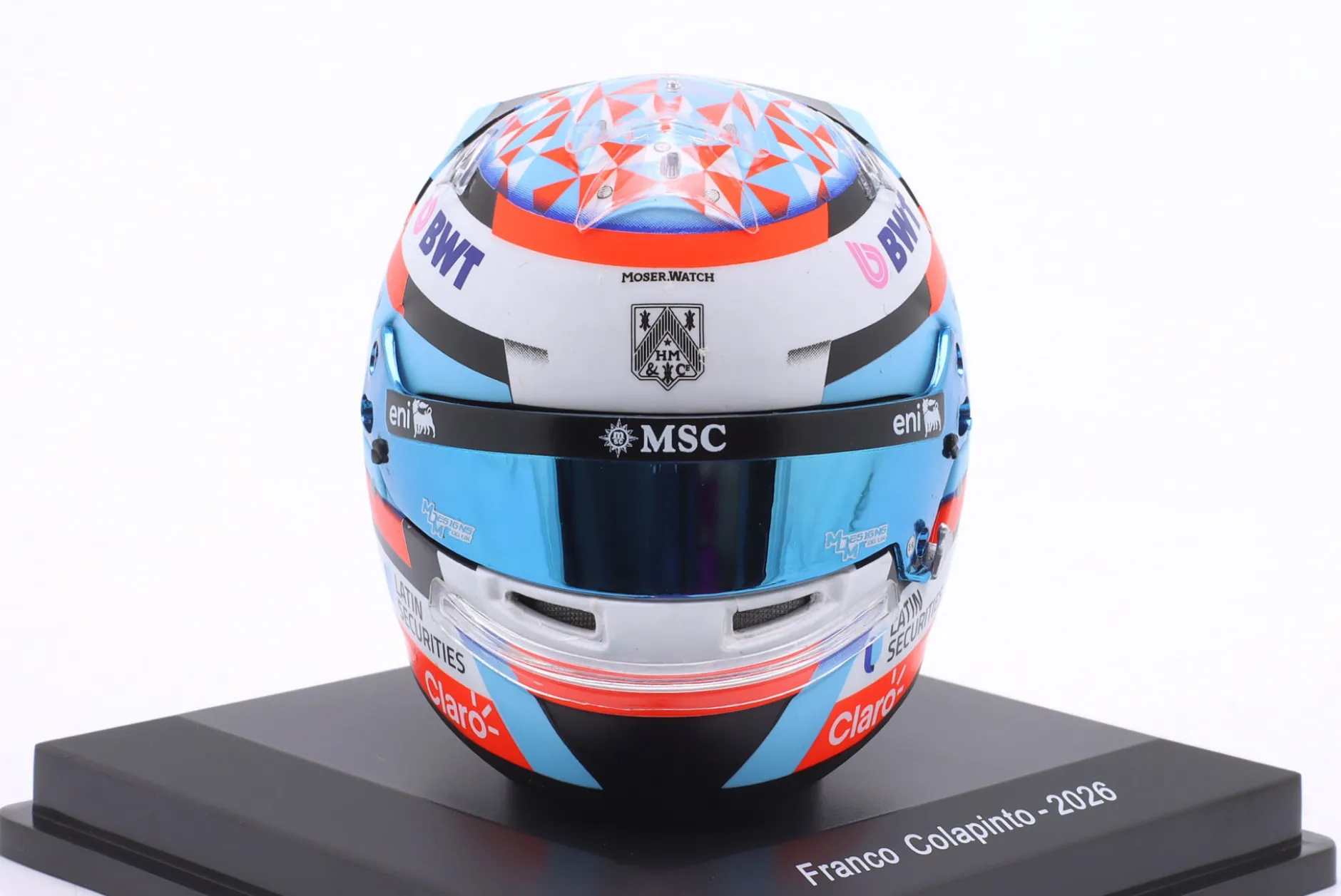 Franco Colapinto BWT Alpine F1 Team #43 Formel 1 2026 Helm 1:5 Spark