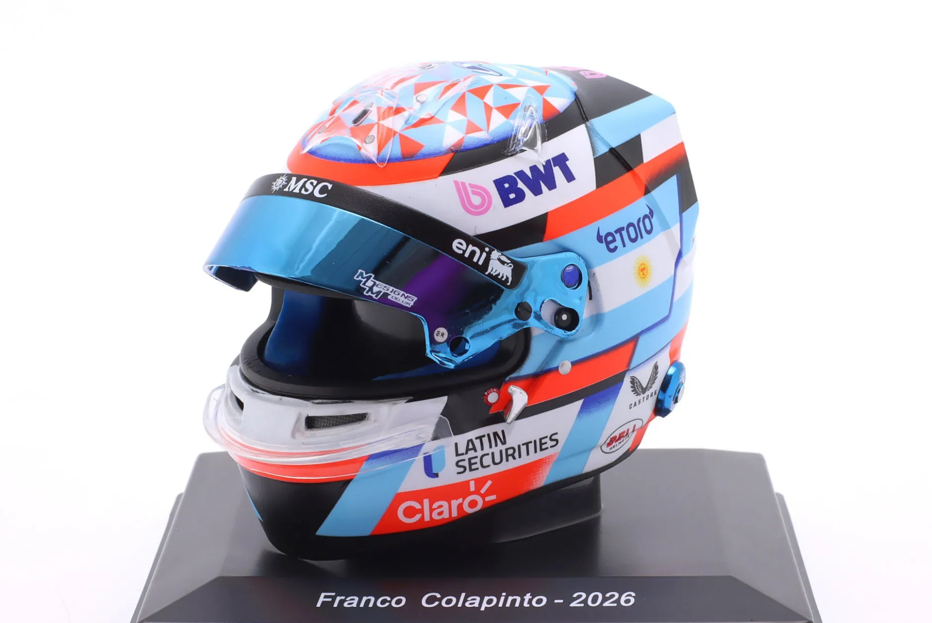 Franco Colapinto BWT Alpine F1 Team #43 Formel 1 2026 Helm 1:5 Spark
