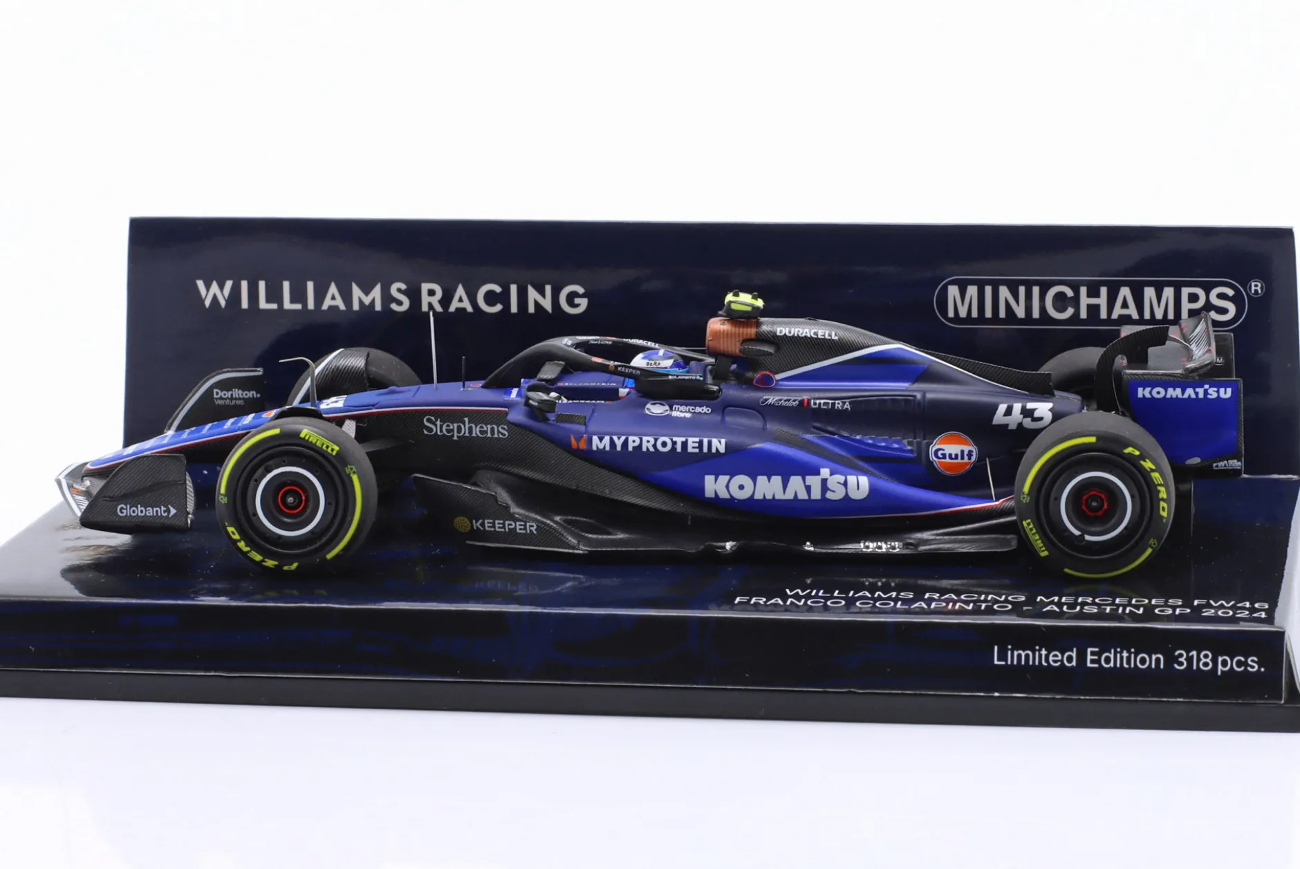 Franco Colapinto Williams FW46 #43 10th USA GP Formel 1 2024 1:43 Minichamps