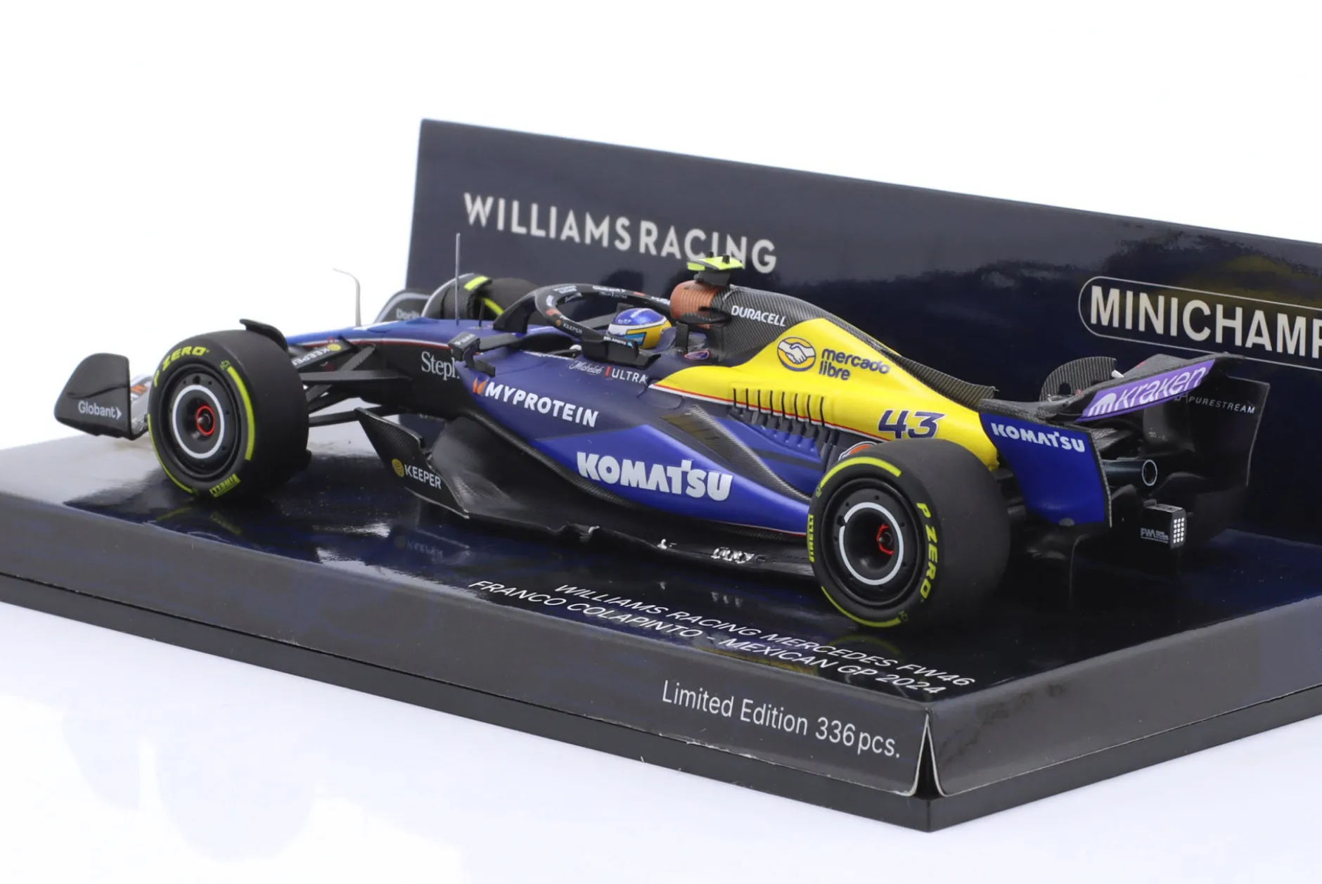 Franco Colapinto Williams FW46 #43 Mexiko GP Formel 1 2024 1:43 Minichamps