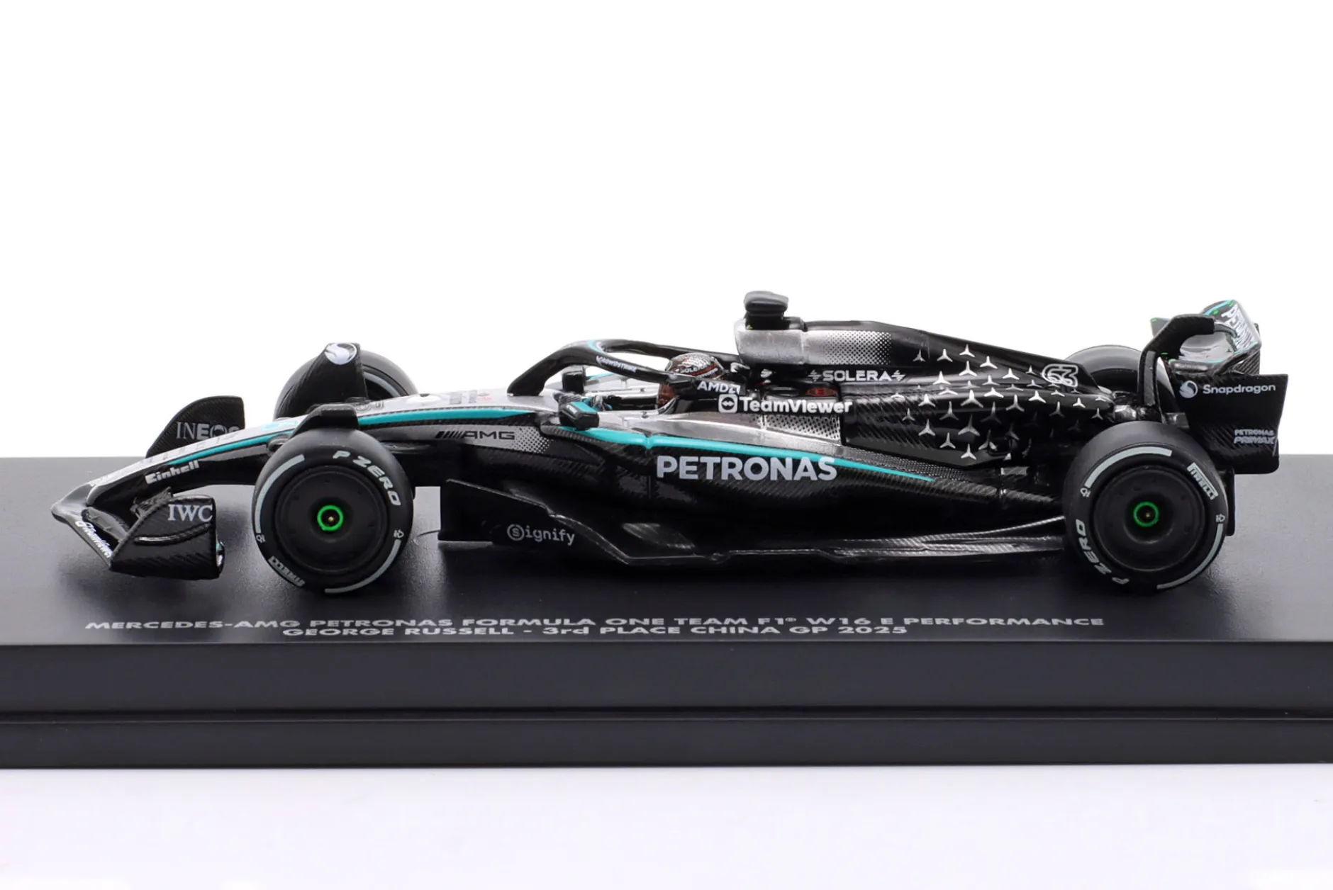 George Russell Mercedes-AMG F1 W16 #63 3rd China GP Formel 1 2025 1:64 Minichamps