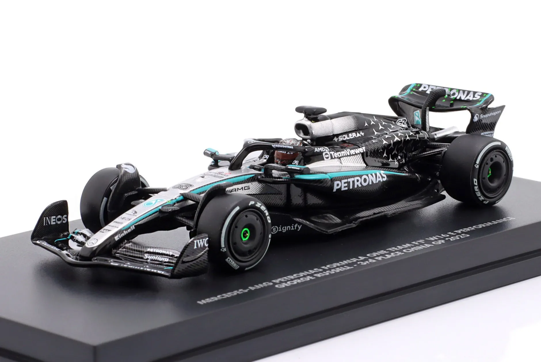 George Russell Mercedes-AMG F1 W16 #63 3rd China GP Formel 1 2025 1:64 Minichamps