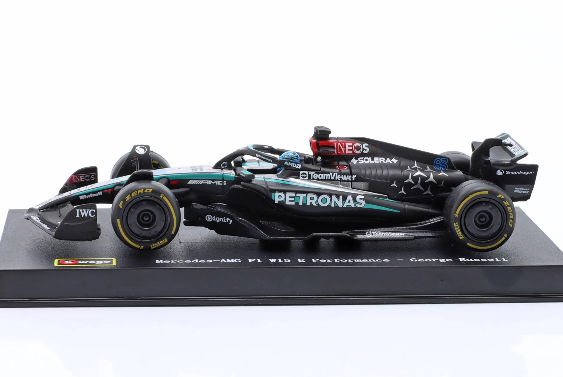 George Russell Mercedes-AMG F1 W15 E #63 British GP Formel 1 2024 1:43 Bburago