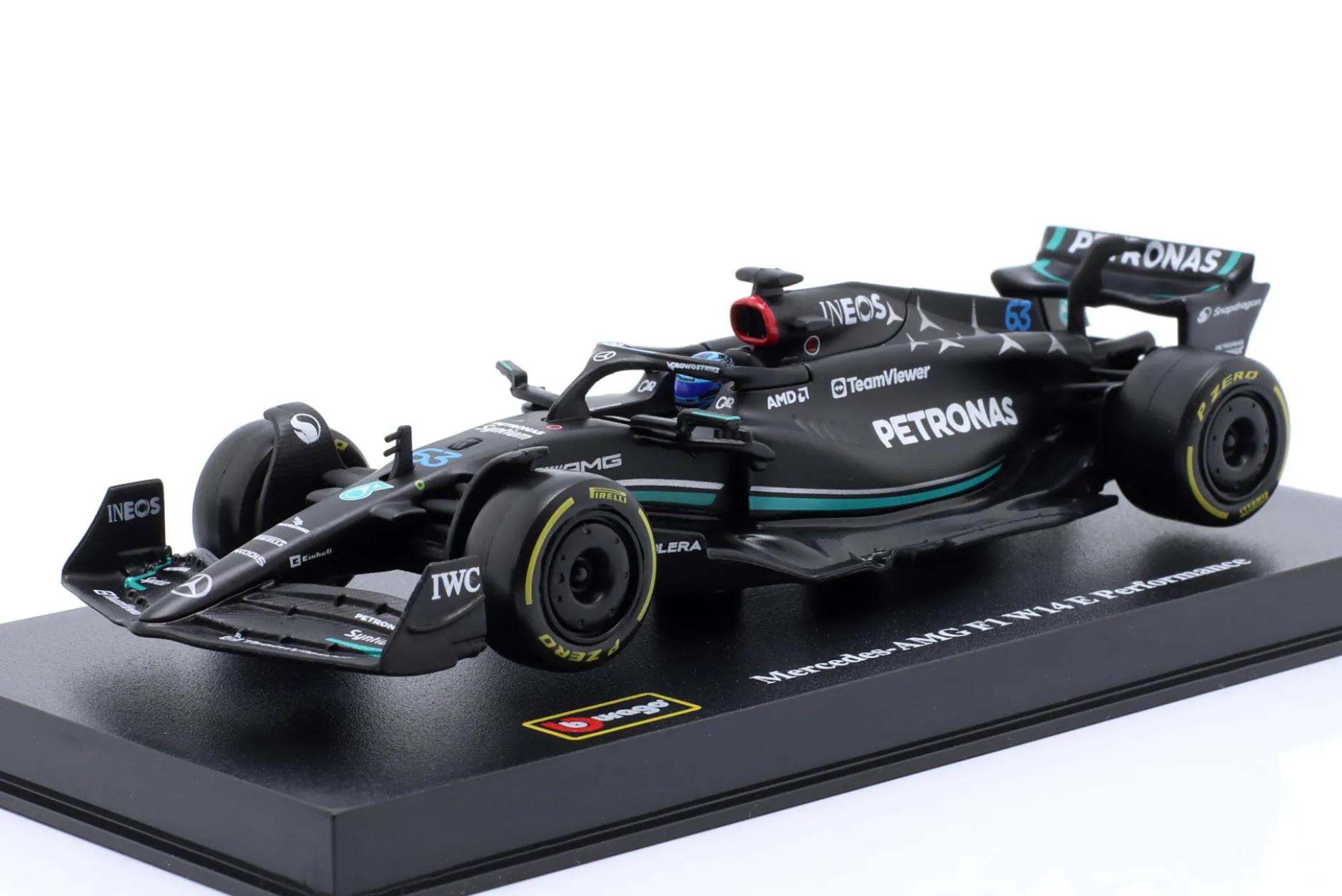 George Russell Mercedes AMG F1 W14 #63 Formel 1 2023 1:43 Bburago
