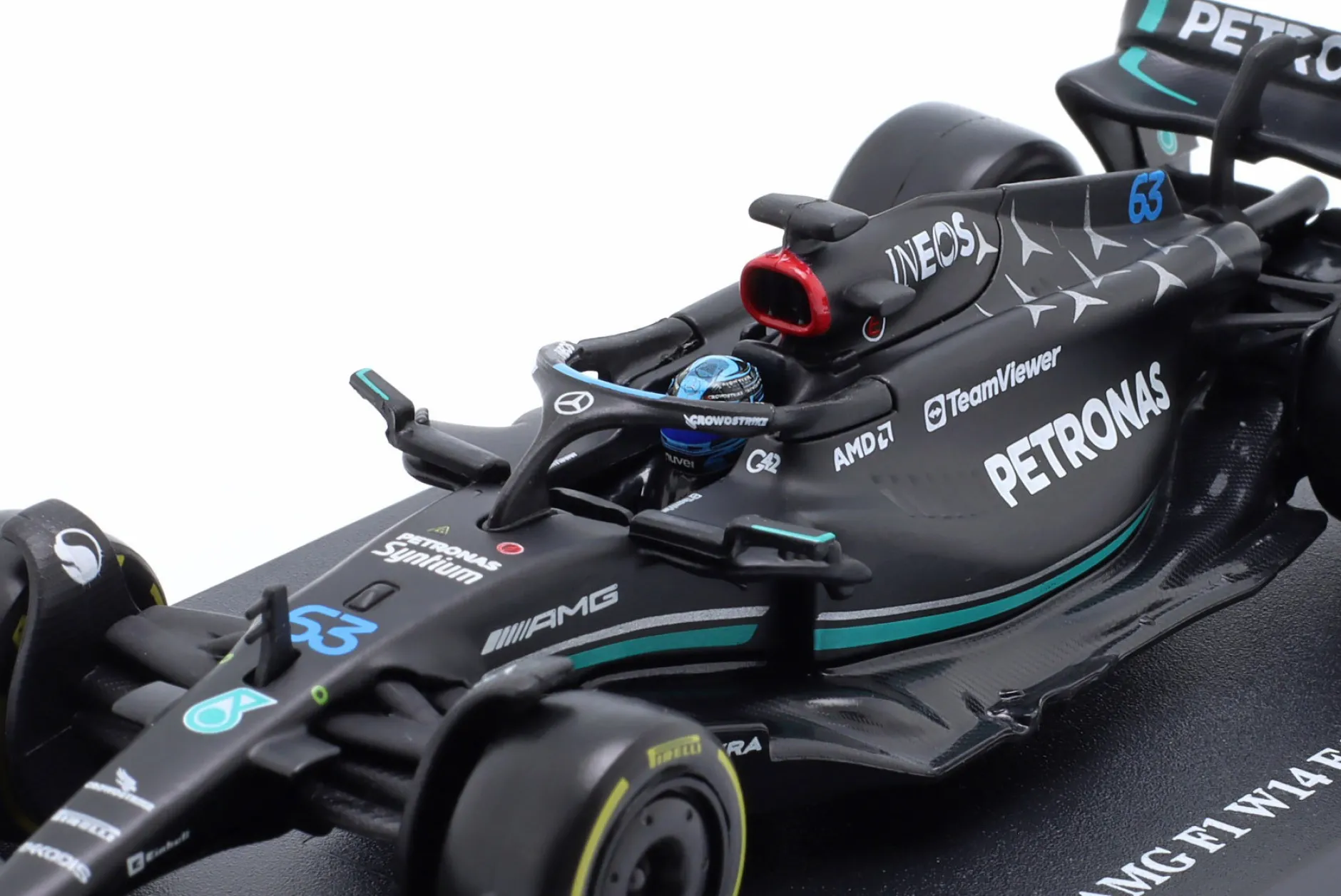 George Russell Mercedes AMG F1 W14 #63 Formel 1 2023 1:43 Bburago
