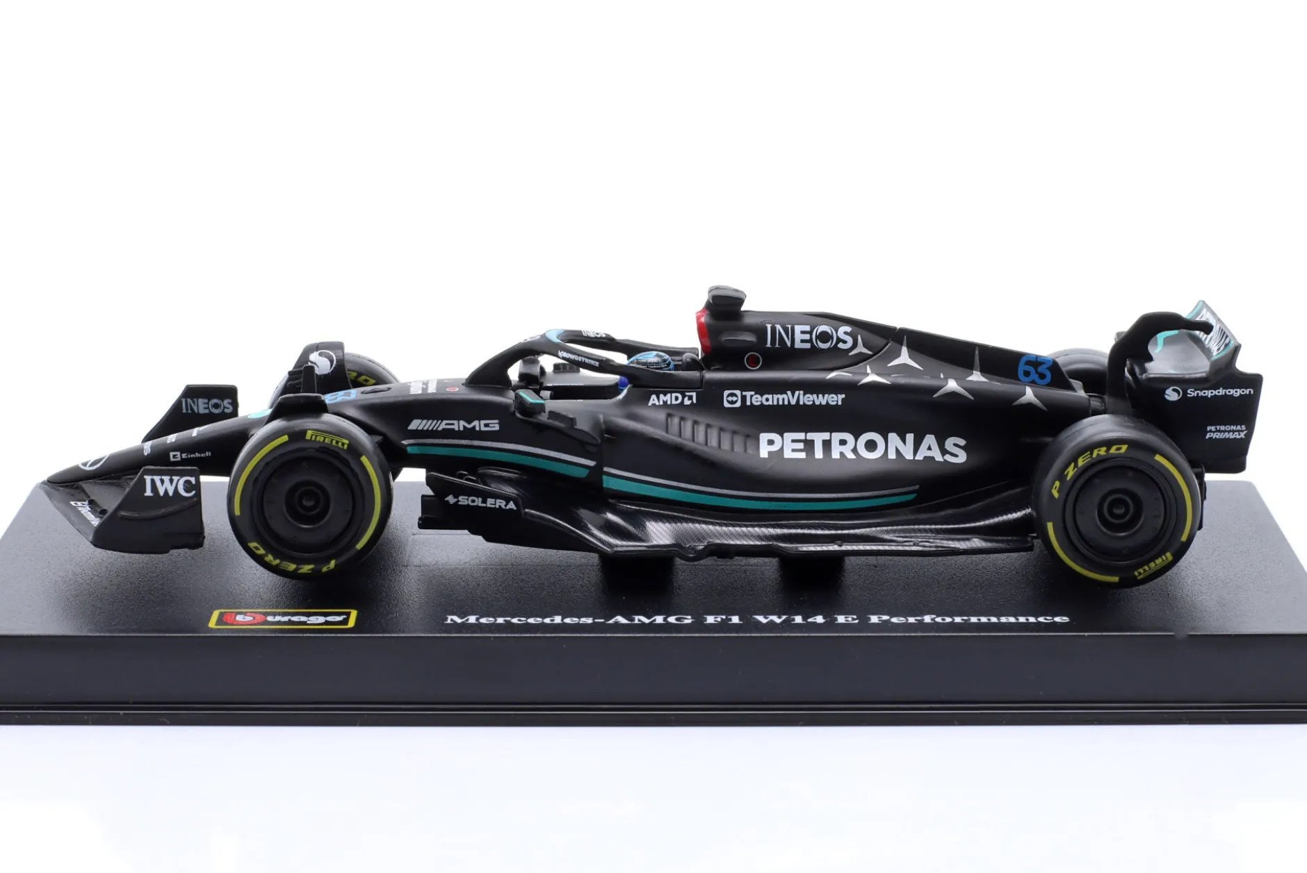 George Russell Mercedes AMG F1 W14 #63 Formel 1 2023 1:43 Bburago