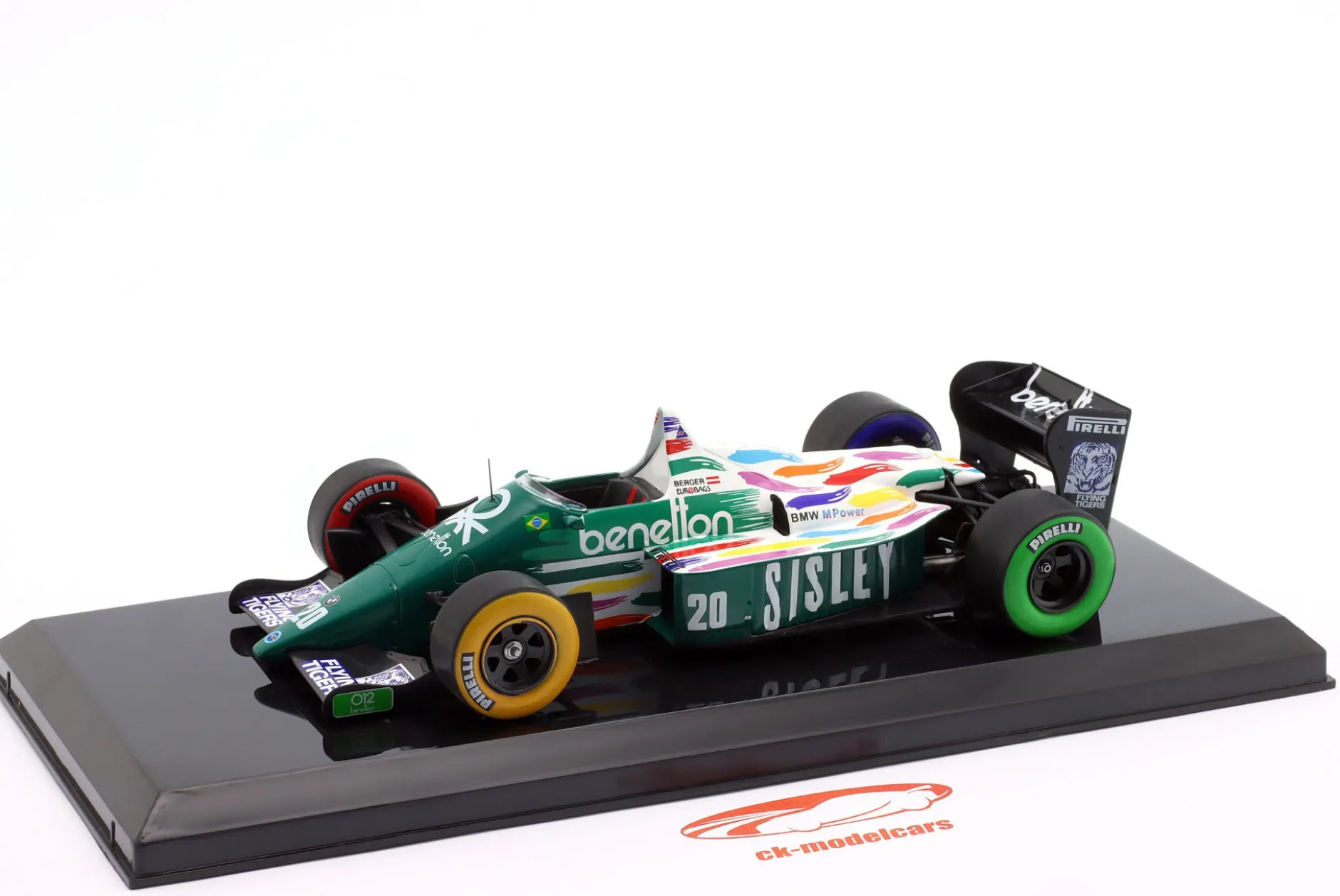 Gerhard Berger Benetton B186 #20 Formel 1 1986 1:24 Premium Collectibles