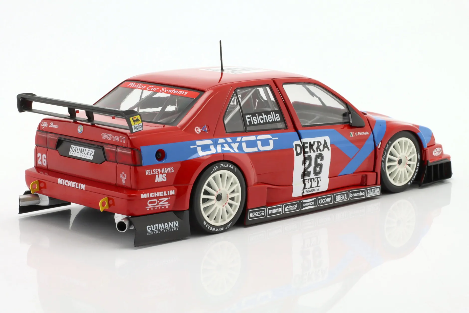 G. Fisichella Alfa Romeo 155 V6 TI #26 DTM / ITC 1995 Alfa Corse 2 1:18 WERK83