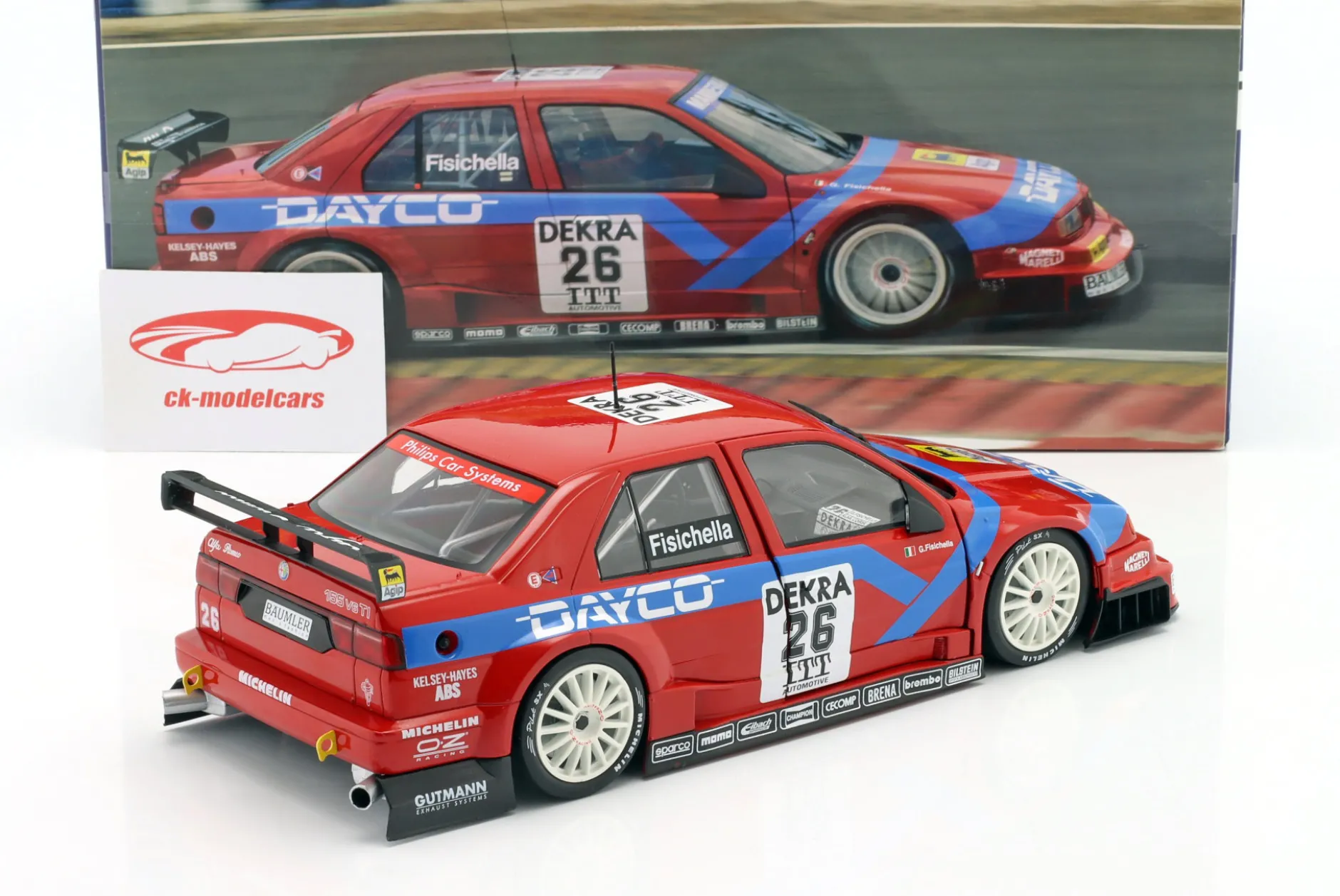 G. Fisichella Alfa Romeo 155 V6 TI #26 DTM / ITC 1995 Alfa Corse 2 1:18 WERK83