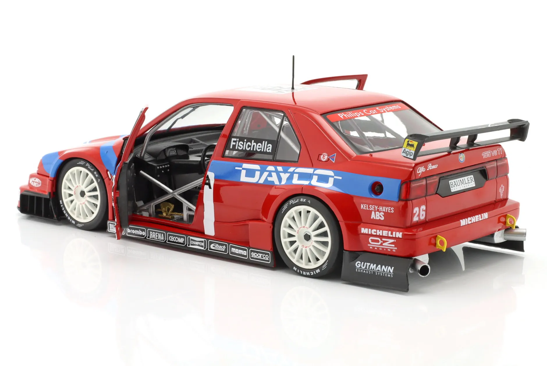 G. Fisichella Alfa Romeo 155 V6 TI #26 DTM / ITC 1995 Alfa Corse 2 1:18 WERK83