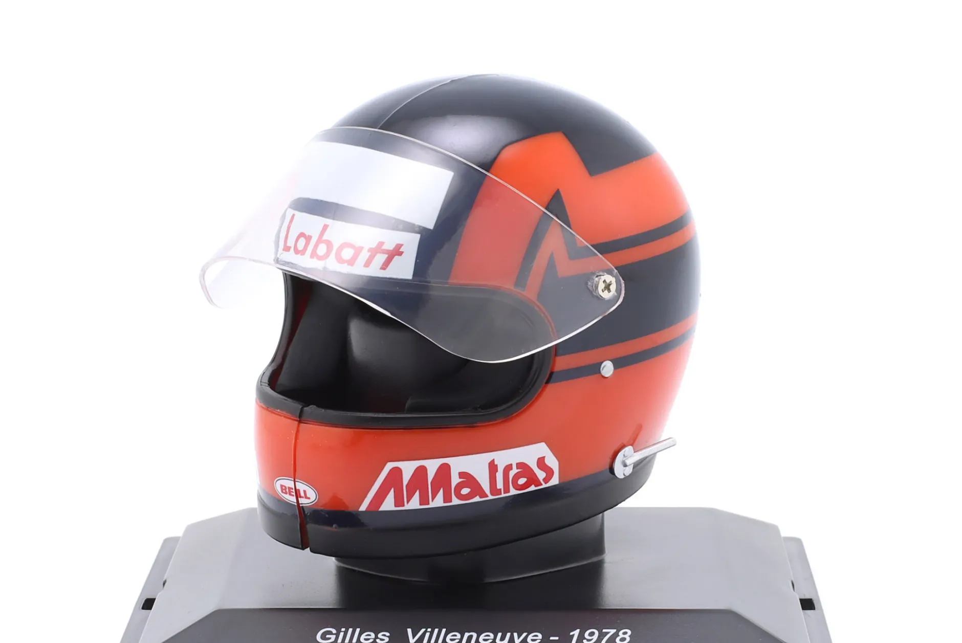 Gilles Villeneuve Scuderia Ferrari #12 Formel 1 1978 Helm 1:5 Spark Editions
