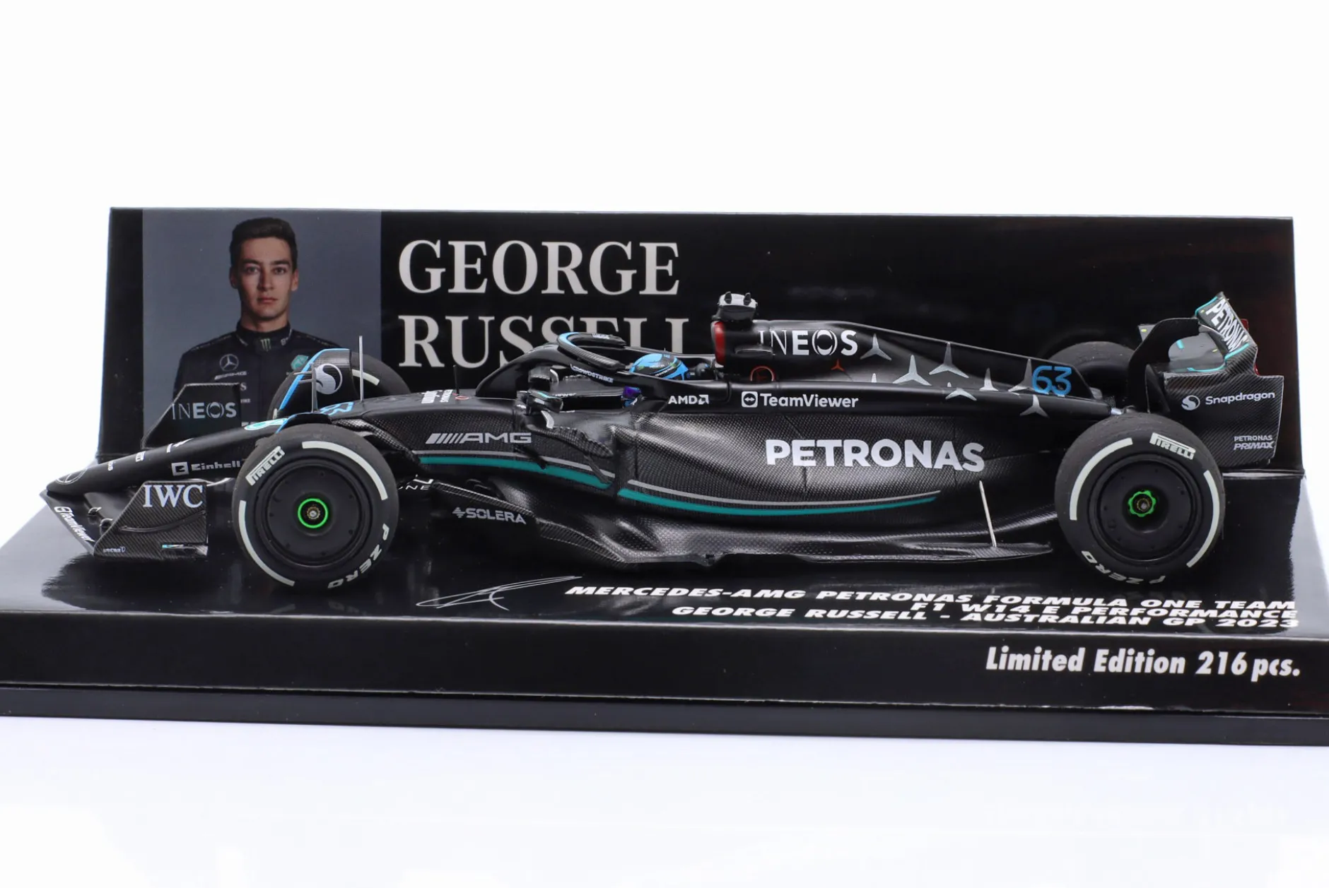 G. Russell Mercedes-AMG F1 W14 #63 Australien GP Formel 1 2023 1:43 Minichamps