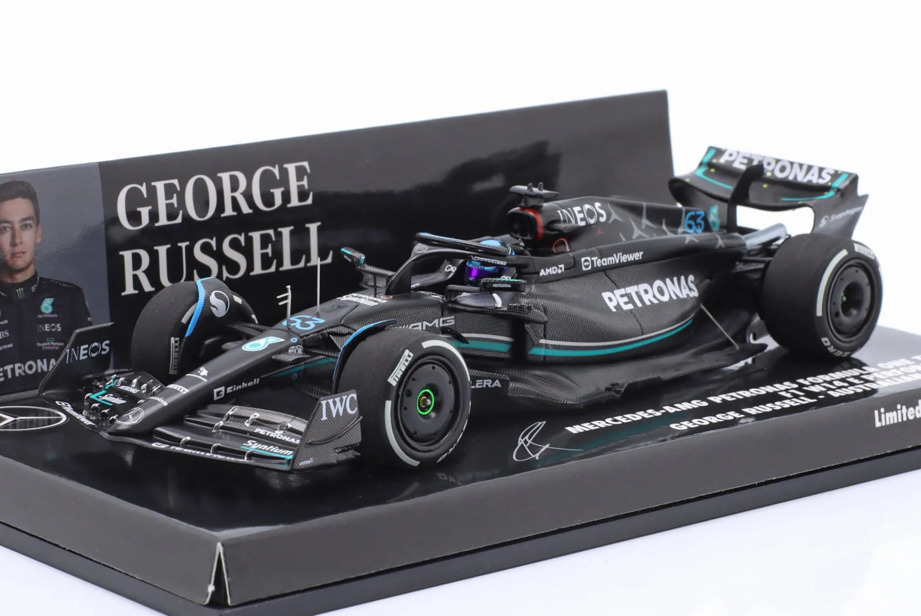G. Russell Mercedes-AMG F1 W14 #63 Australien GP Formel 1 2023 1:43 Minichamps