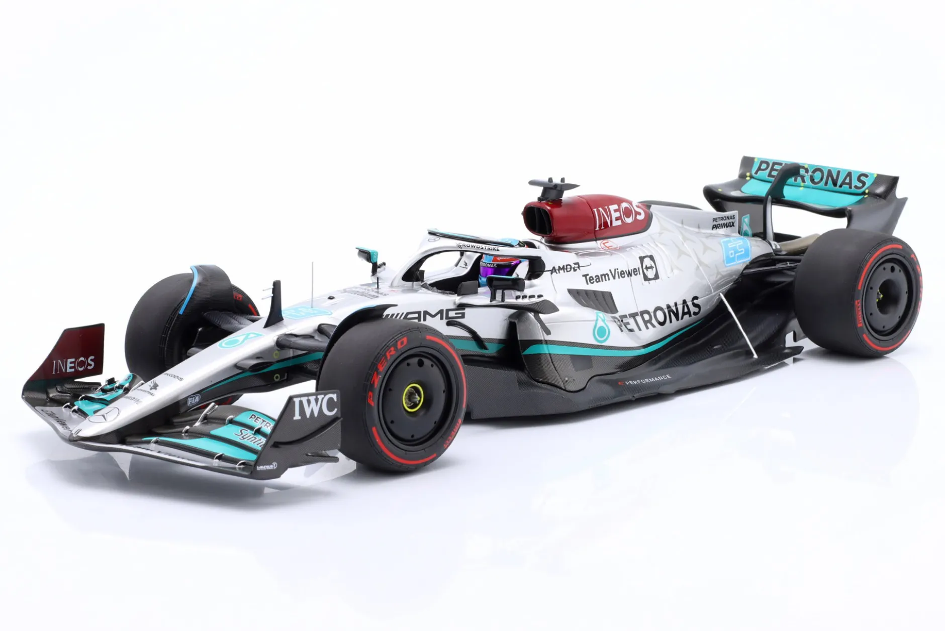 G. Russell Mercedes-AMG F1 W13 #63 1st F1 Win Brasilien GP Formel 1 2022 1:18 Minichamps