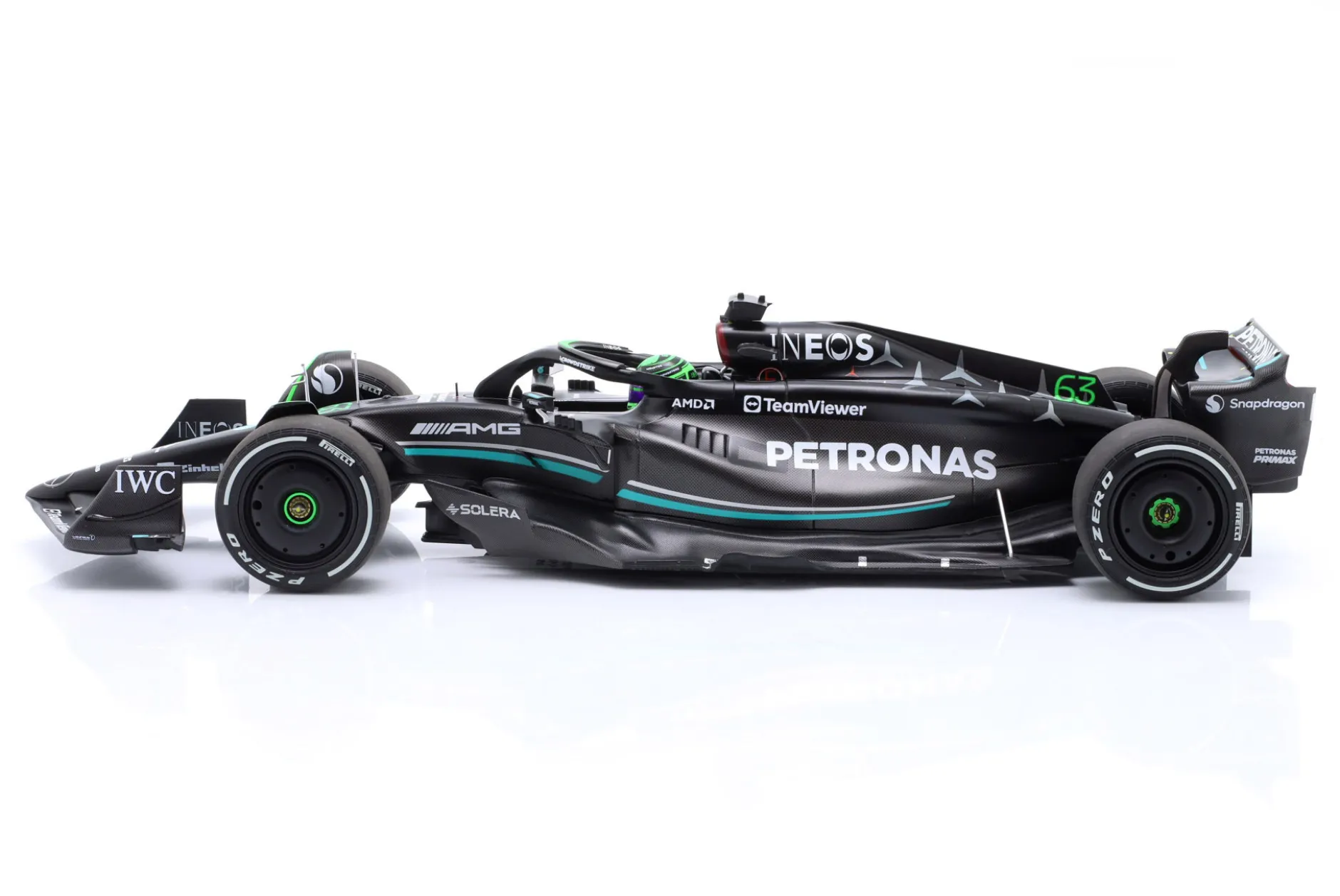 G. Russell Mercedes-AMG F1 W14 #63 7th Bahrain GP Formel 1 2023 1:18 Minichamps