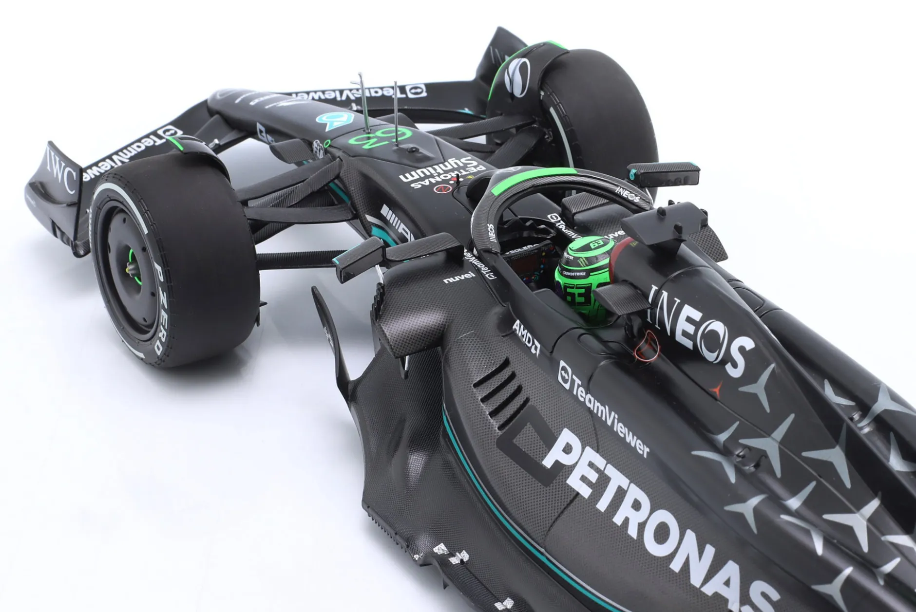 G. Russell Mercedes-AMG F1 W14 #63 7th Bahrain GP Formel 1 2023 1:18 Minichamps