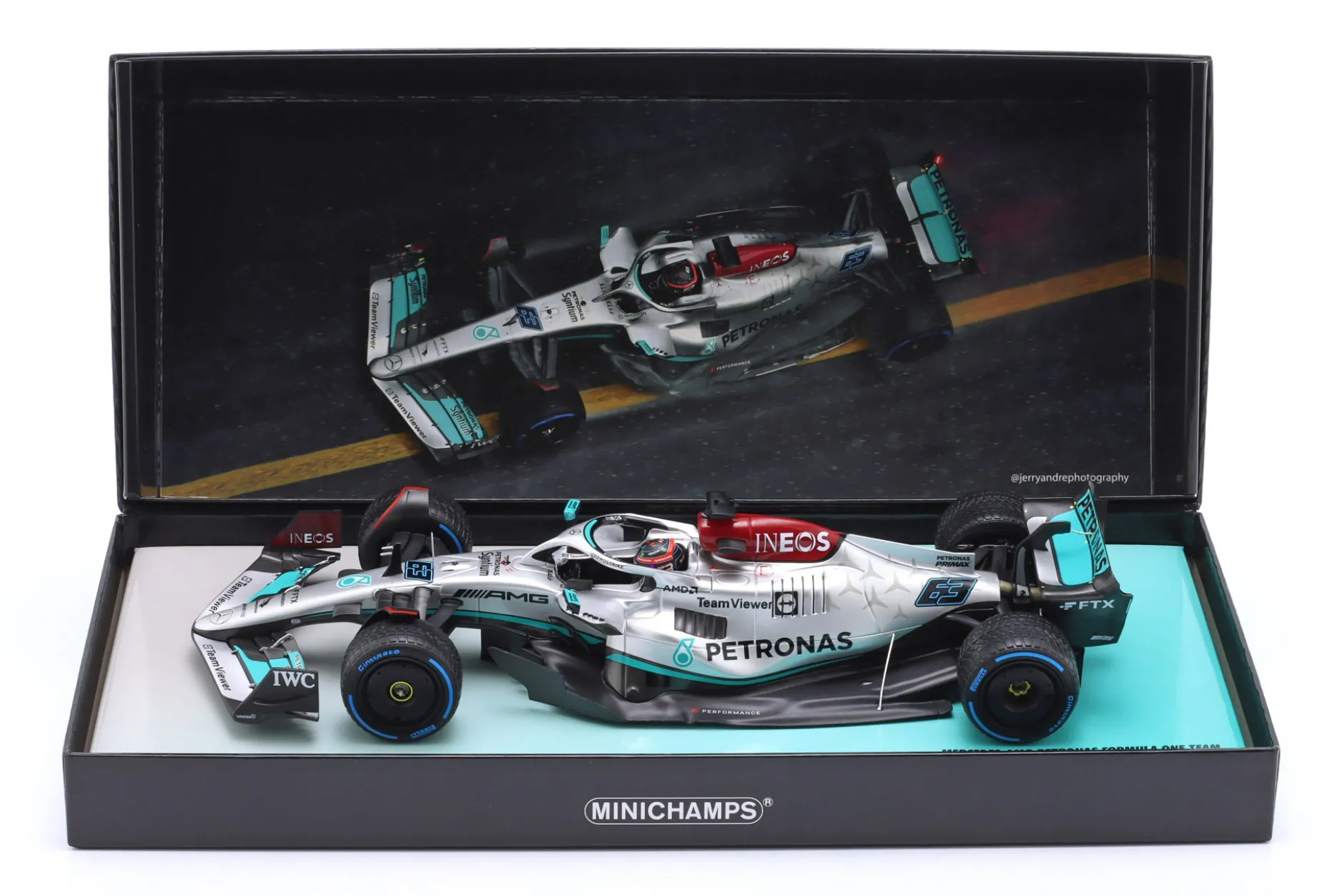 G. Russell Mercedes-AMG F1 W13 #63 5th Monaco GP Formel 1 2022 1:18 Minichamps