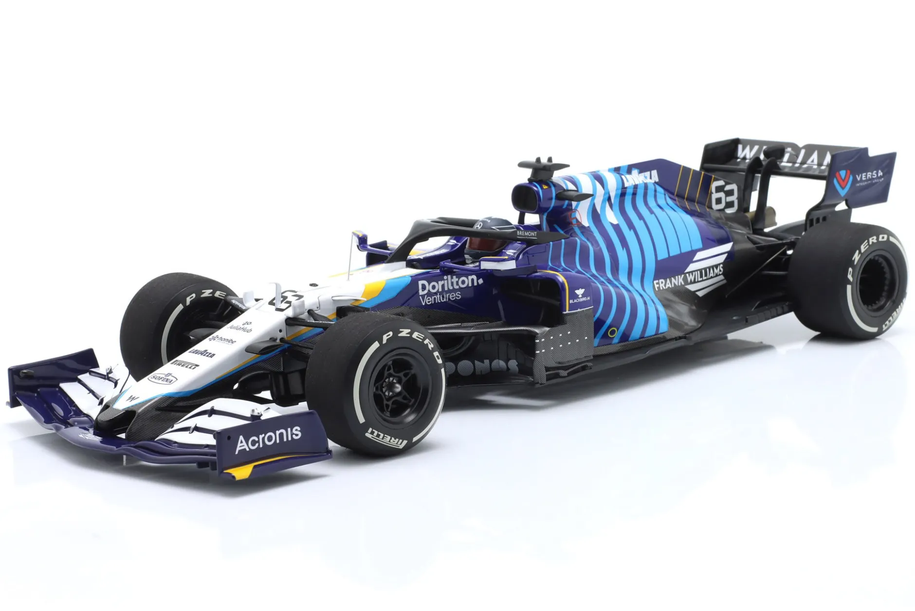G. Russell Williams FW43B #63 Saudi Arabien GP Formel 1 2021 1:18 Minichamps