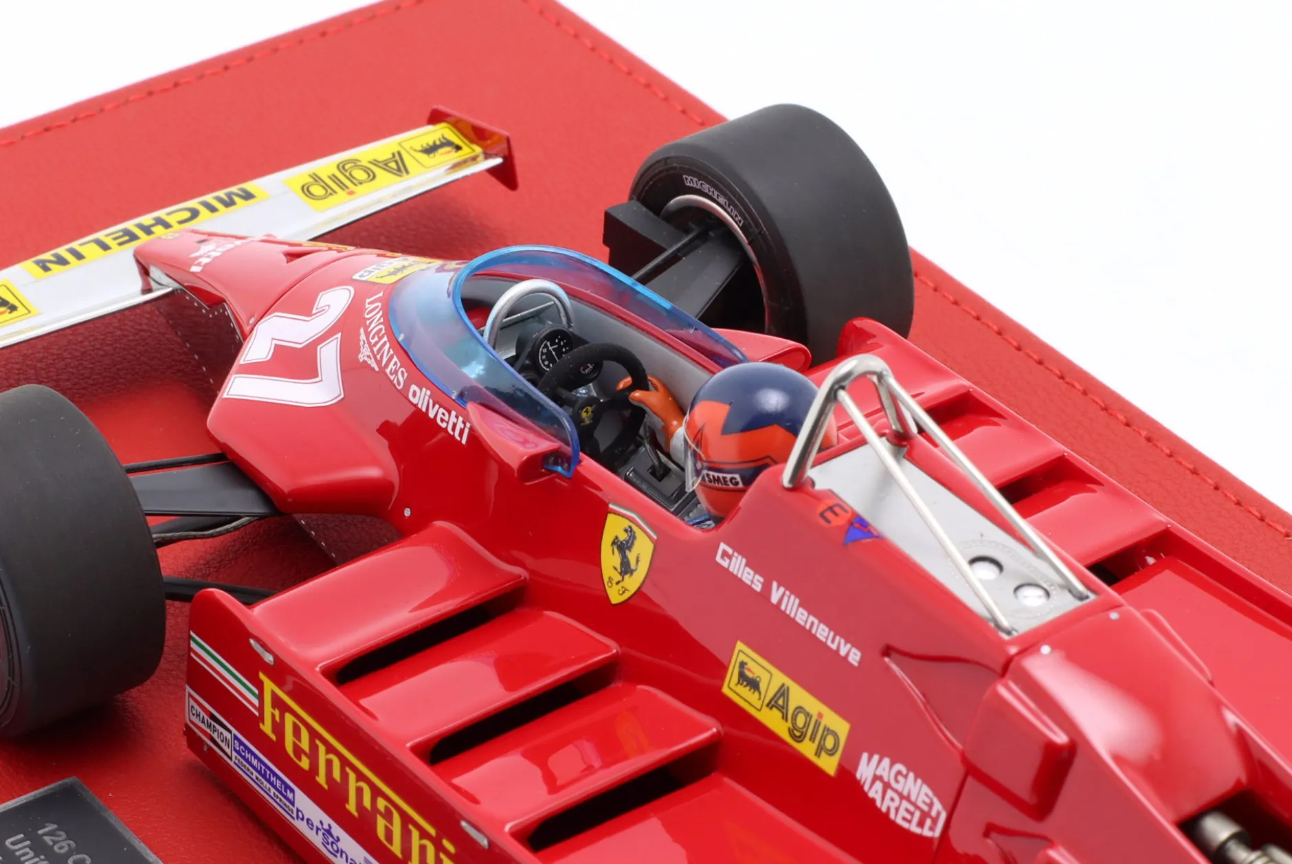 G. Villeneuve Ferrari 126CK #27 Long Beach USA GP Formel 1 1981 1:18 GP Replicas