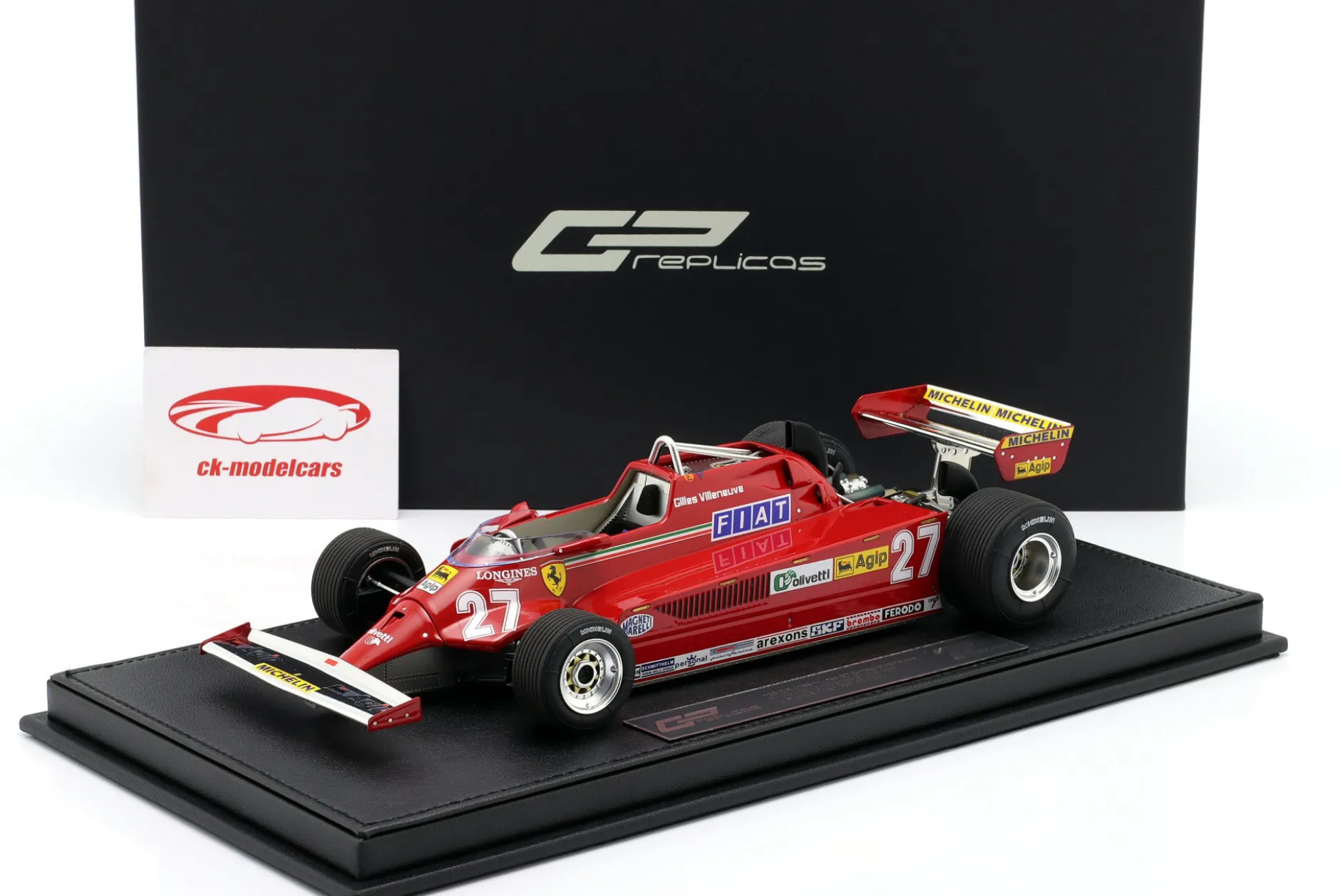G. Villeneuve Ferrari 126CK #27 3rd Kanada GP Formel 1 1981 1:18 GP Replicas