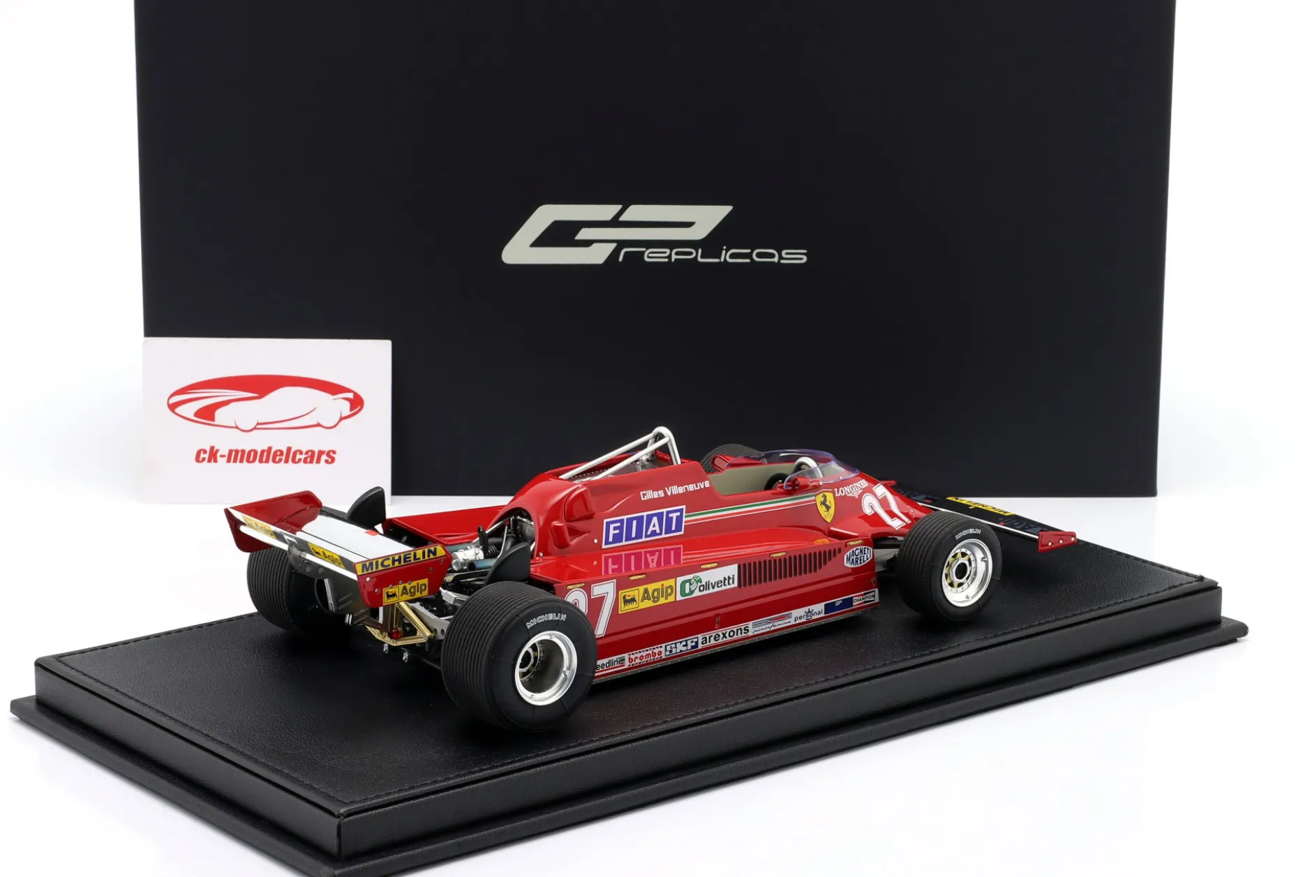 G. Villeneuve Ferrari 126CK #27 3rd Kanada GP Formel 1 1981 1:18 GP Replicas
