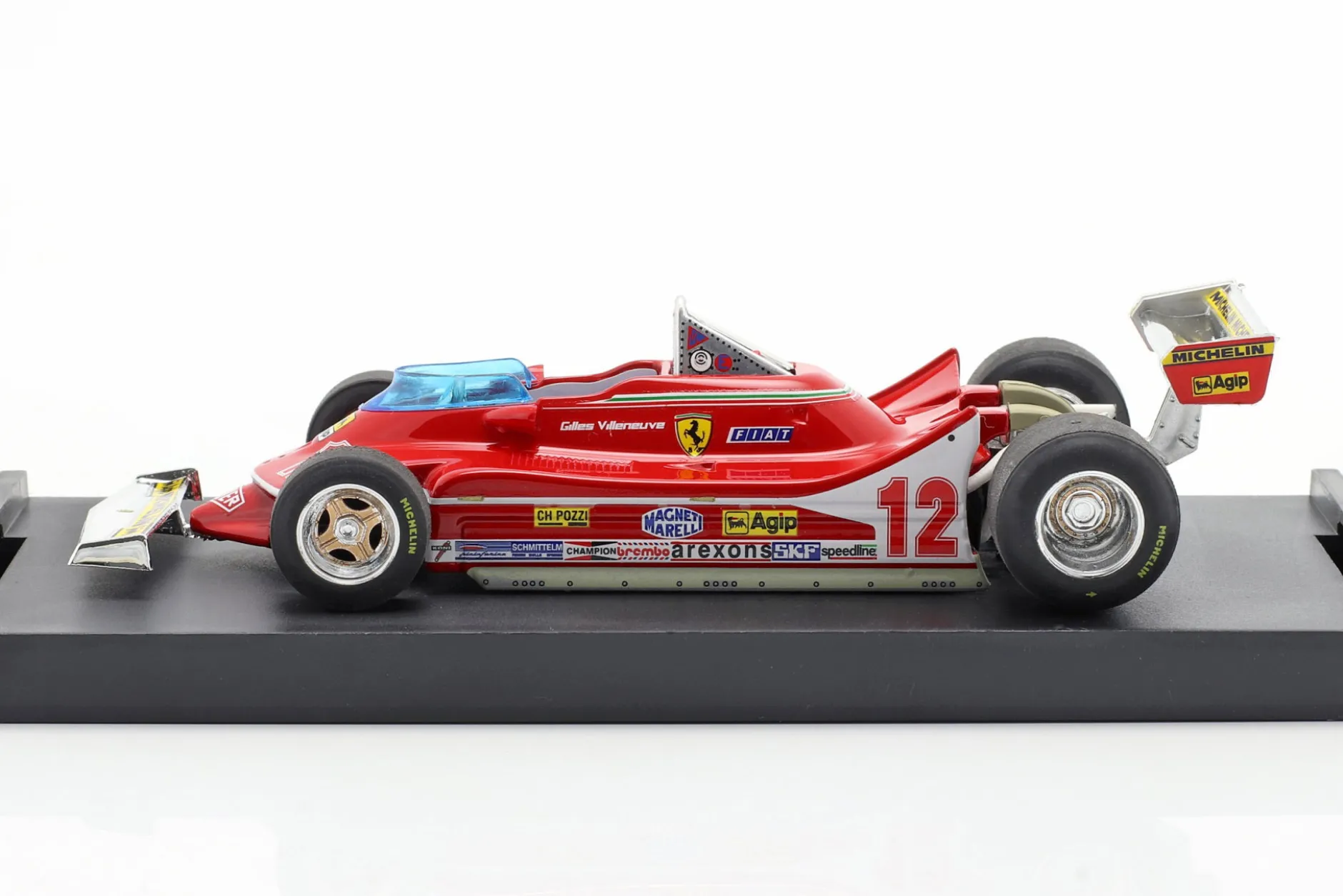 G. Villeneuve Ferrari 312 T4 #12 2nd Frankreich GP Formel 1 1979 1:43 Brumm