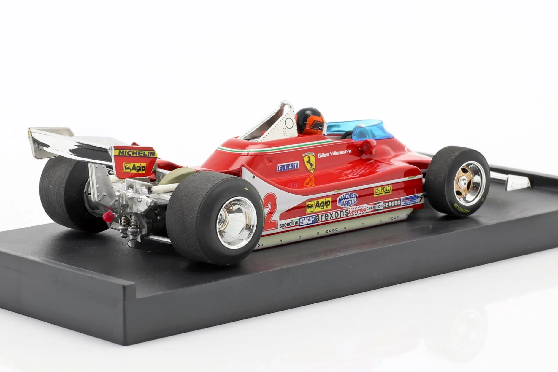 G. Villeneuve Ferrari 312 T4 #12 2. Platz GP Frankreich Formel 1 1979 1:43 Brumm