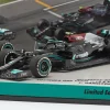 Hamilton #44 & Bottas #77 2-Car Set Mercedes-AMG F1 W12 Formel 1 2021 1:43 Minichamps