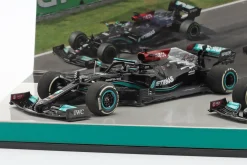 Hamilton #44 & Bottas #77 2-Car Set Mercedes-AMG F1 W12 Formel 1 2021 1:43 Minichamps