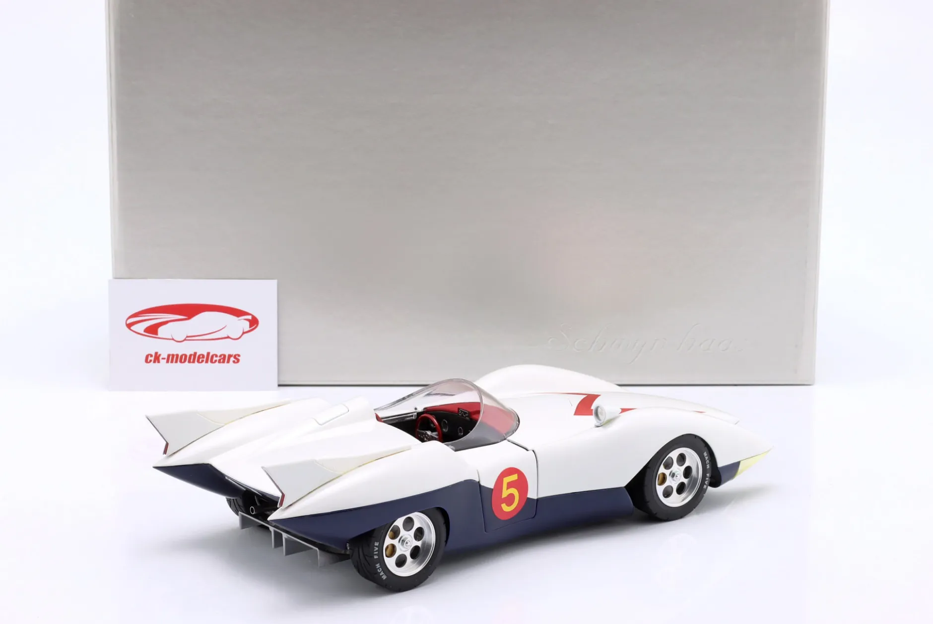 Hamilton Speed Racer Mach 5 weiß 1:18 Schwyn Haas