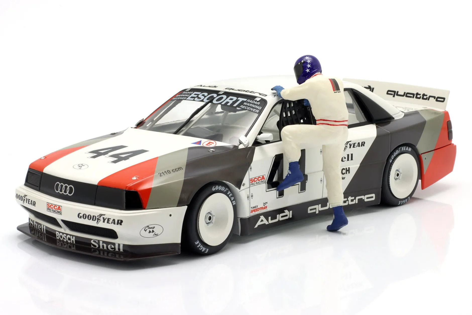 Hans-Joachim Stuck Audi Quattro Figur 1:18 FigurenManufaktur