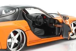 Han's Mazda RX-7 Fast & Furious Tokyo Drift (2006) orange / schwarz 1:24 Jada Toys