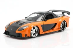 Han's Mazda RX-7 Fast & Furious Tokyo Drift (2006) orange / schwarz 1:24 Jada Toys
