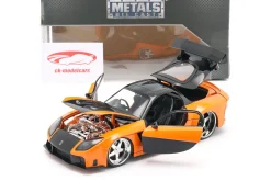 Han's Mazda RX-7 Fast & Furious Tokyo Drift (2006) orange / schwarz 1:24 Jada Toys