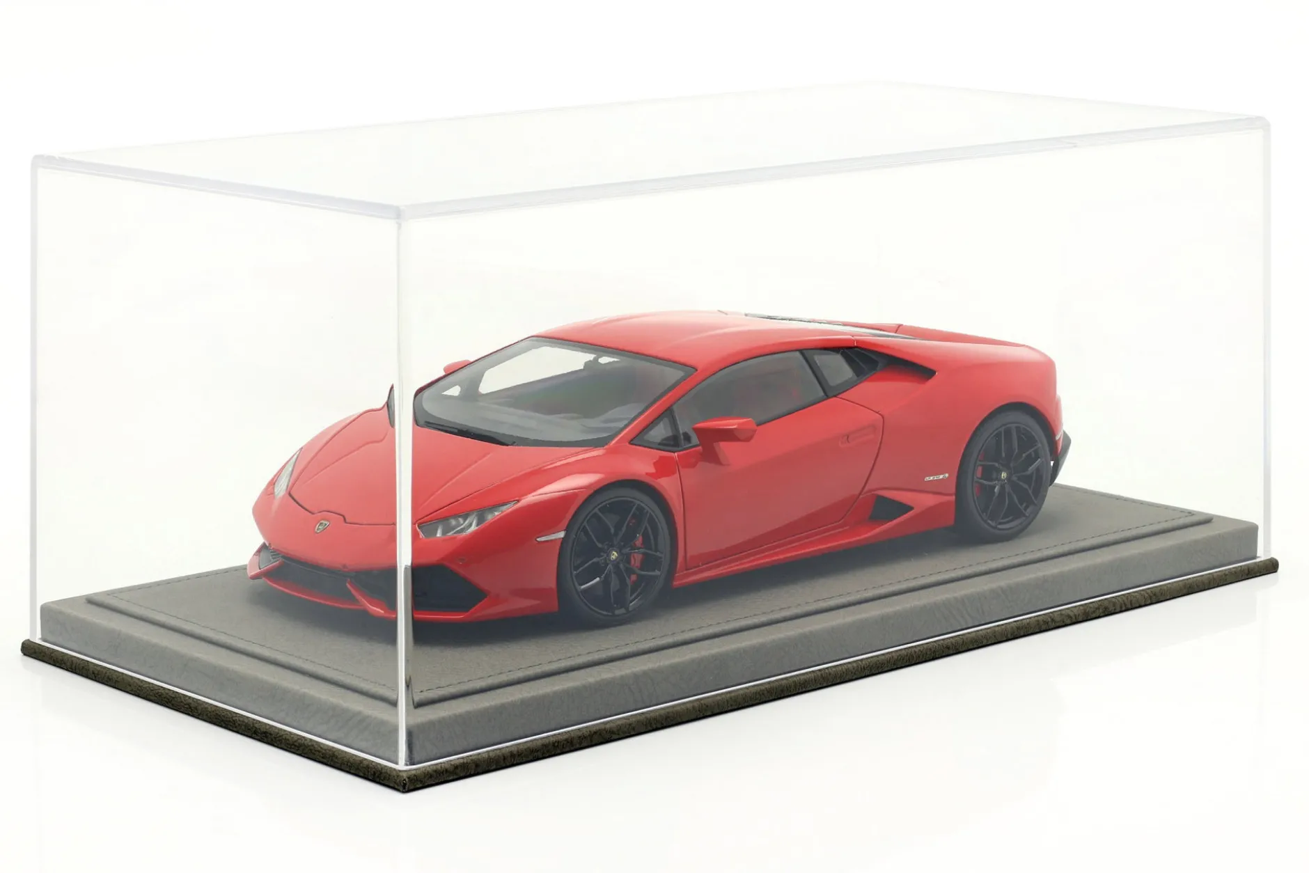 Hochwertige Acryl Vitrine für Modellautos im Maßstab 1:18 hellgrau BBR