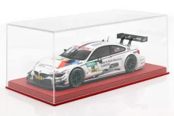Hochwertige Acryl Vitrine für Modellautos im Maßstab 1:18 rot BBR