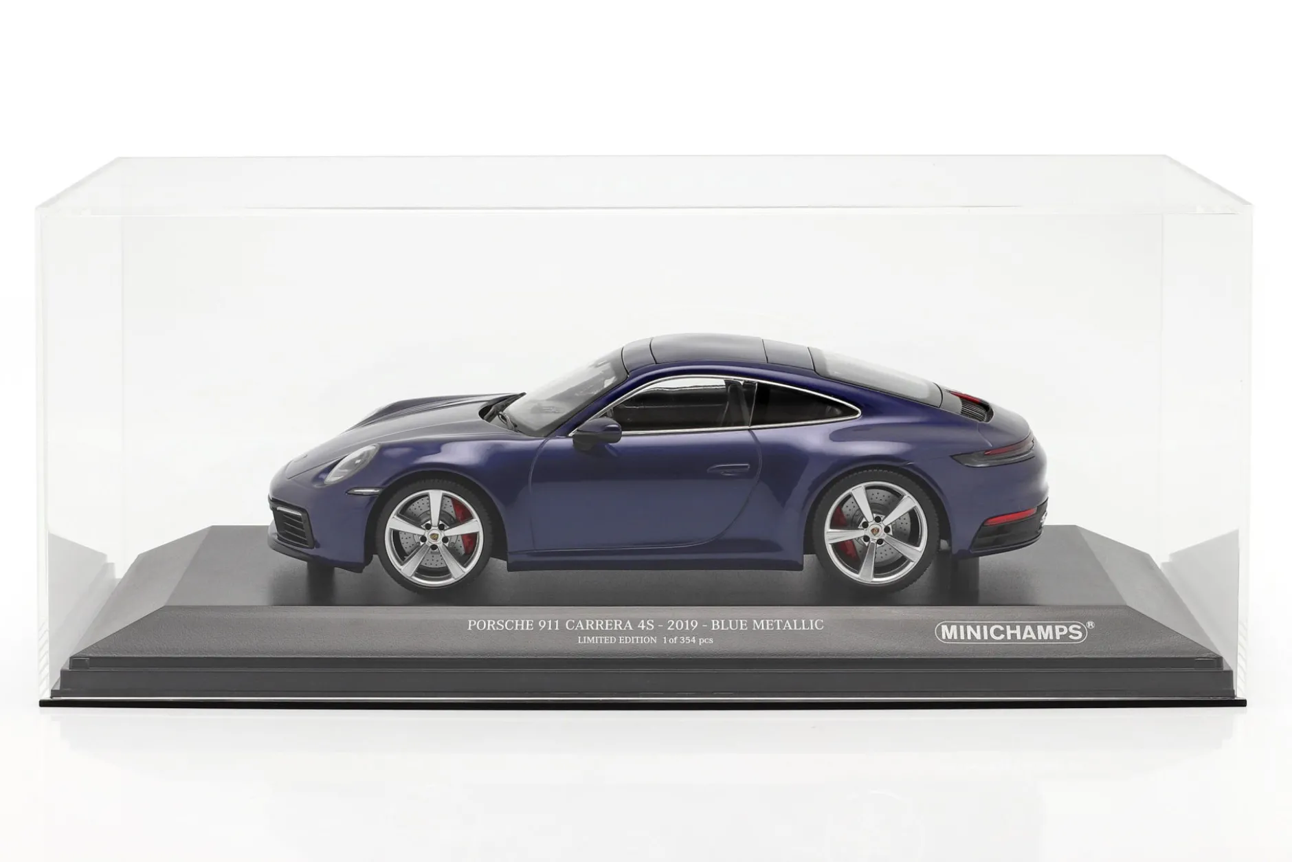 Hochwertige Acryl-Vitrine für Modellautos im Maßstab 1:18 mit Sockel SAFE