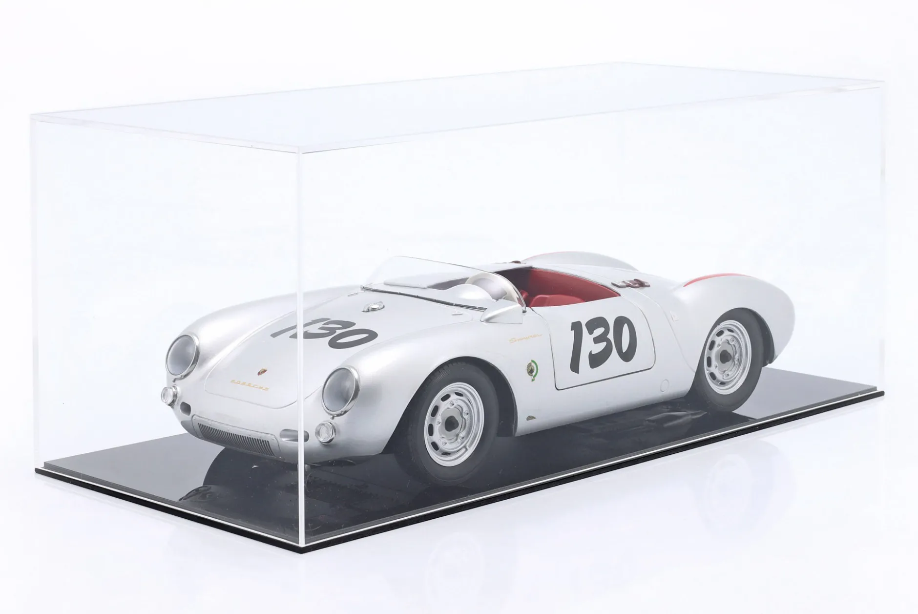 Hochwertige Acryl-Vitrine für Modellautos im Maßstab 1:18 mit Sockel SAFE