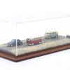 Hochwertige Acryl Vitrine mit Diorama-Bodenplatte Middle East Desert 1:43 Atlantic