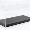 Hochwertige Vitrine mit Bodenplatte aus Leder für Modellautos im Maßstab 1:18 schwarz SAFE
