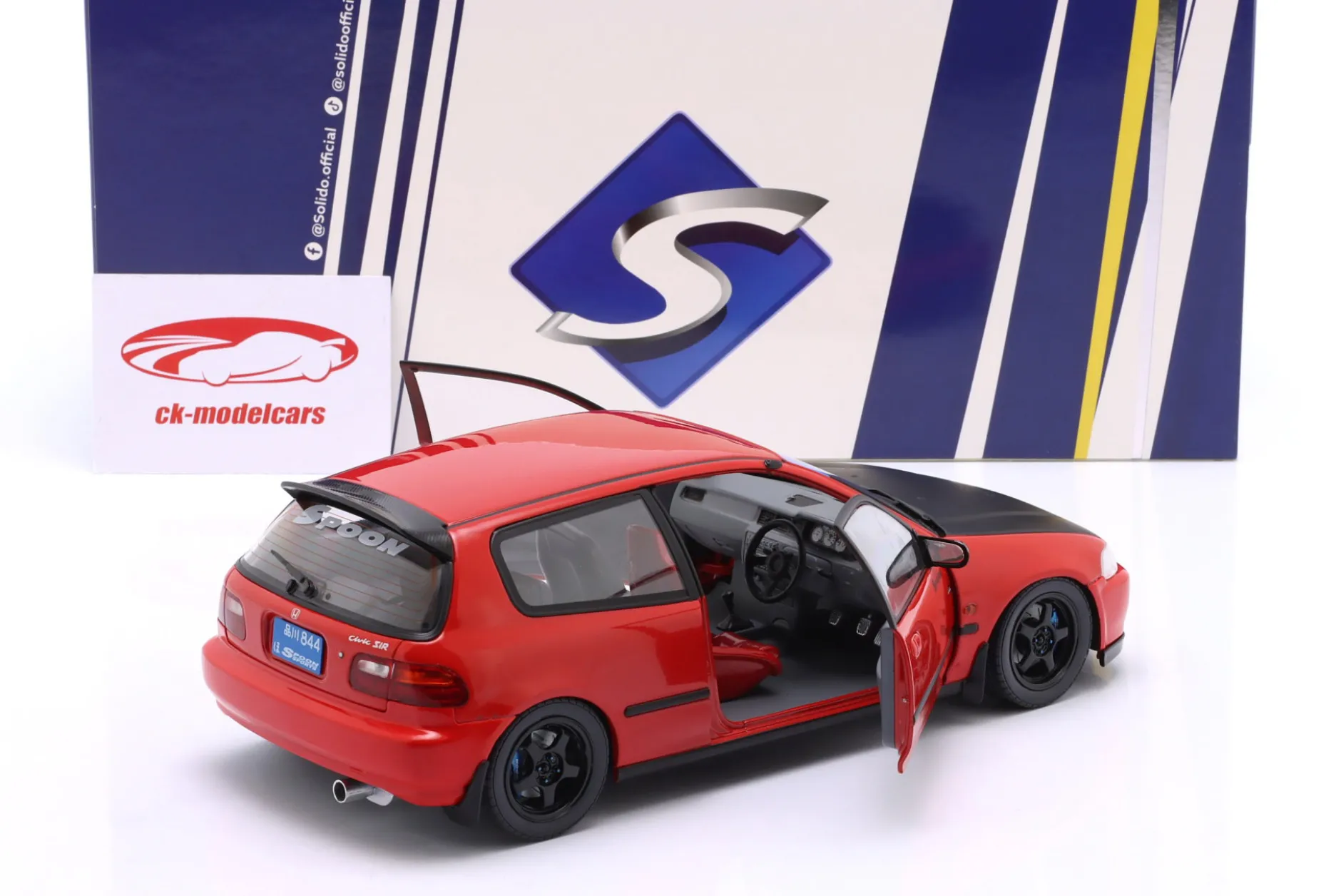 Honda Civic (EG6) Spoon Version 1991 rot 1:18 Solido
