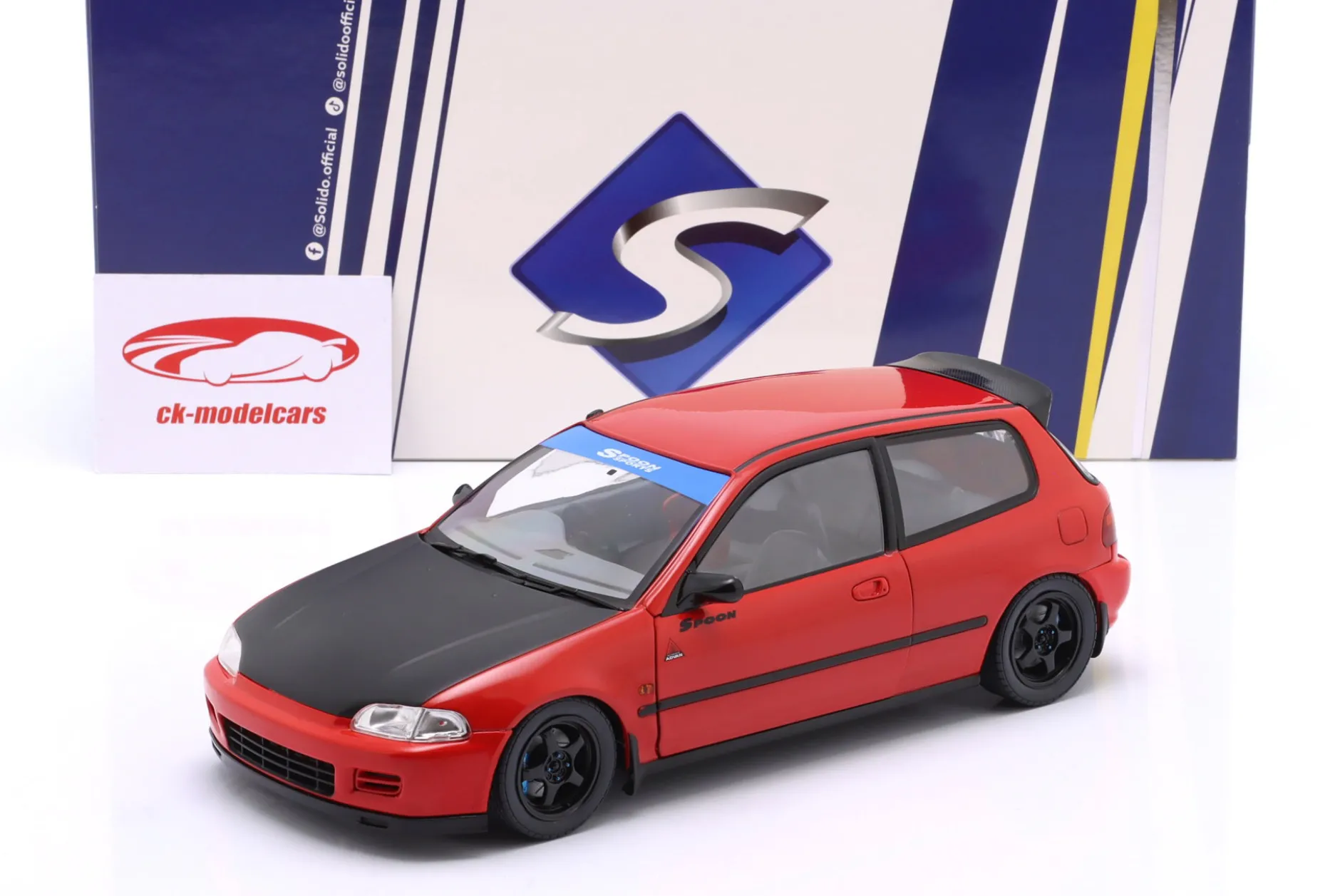 Honda Civic (EG6) Spoon Version 1991 rot 1:18 Solido