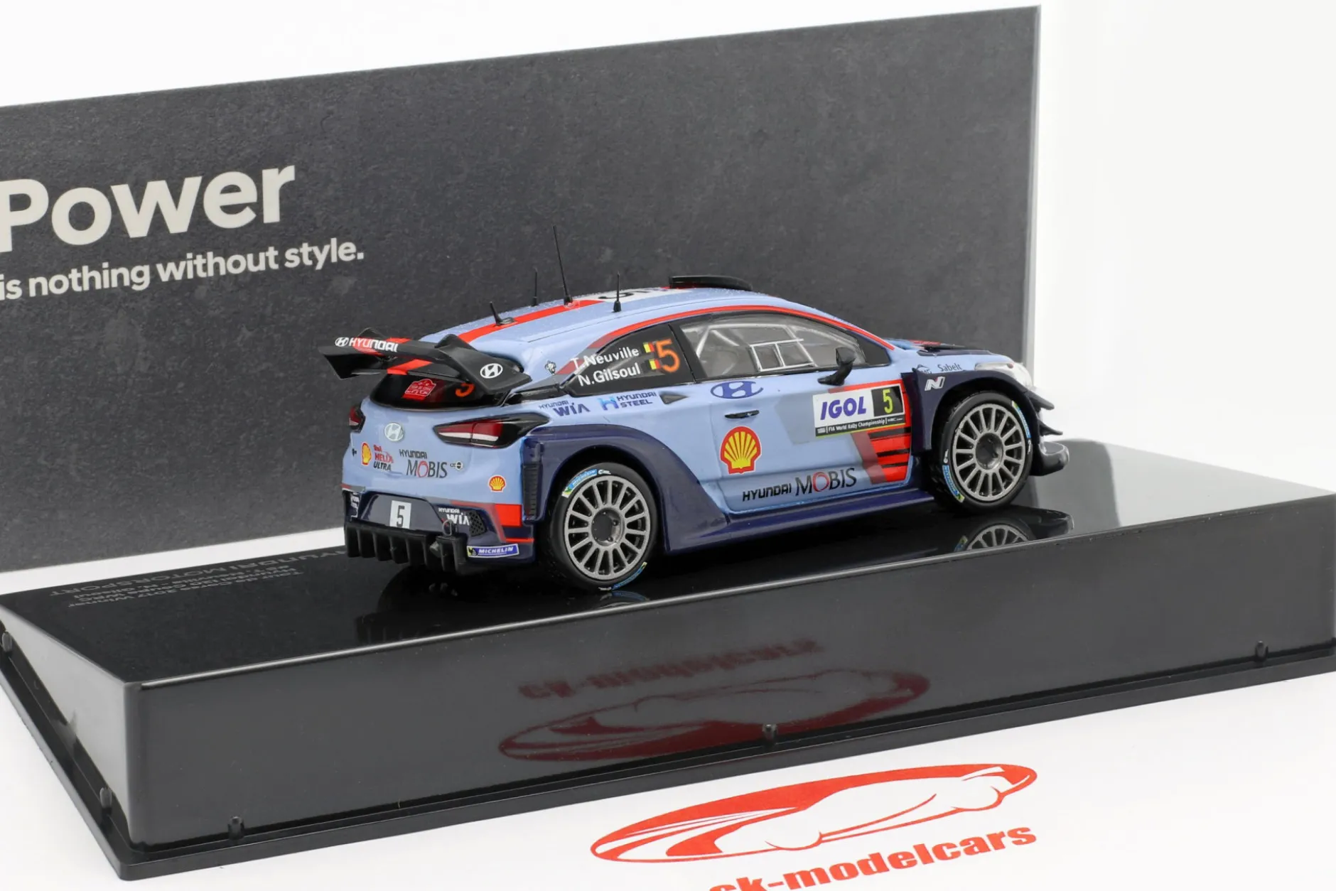 Hyundai i20 Coupe WRC #5 Winner Rallye Tour de Corse 2017 Neuville, Gilsoul 1:43 Ixo