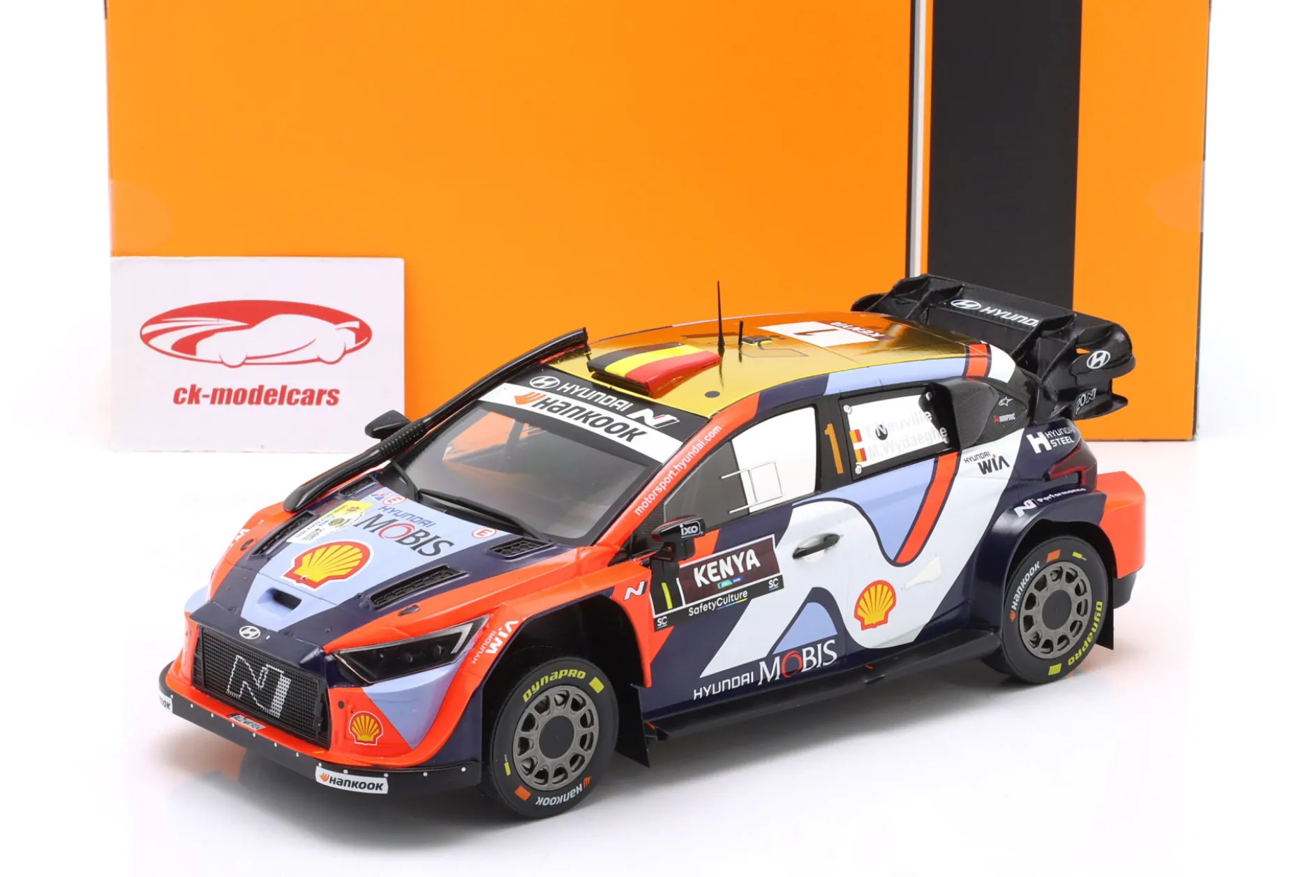 Hyundai i20 N Rally1 #1 3rd Safari Rallye 2025 Neuville, Wydaeghe 1:18 Ixo